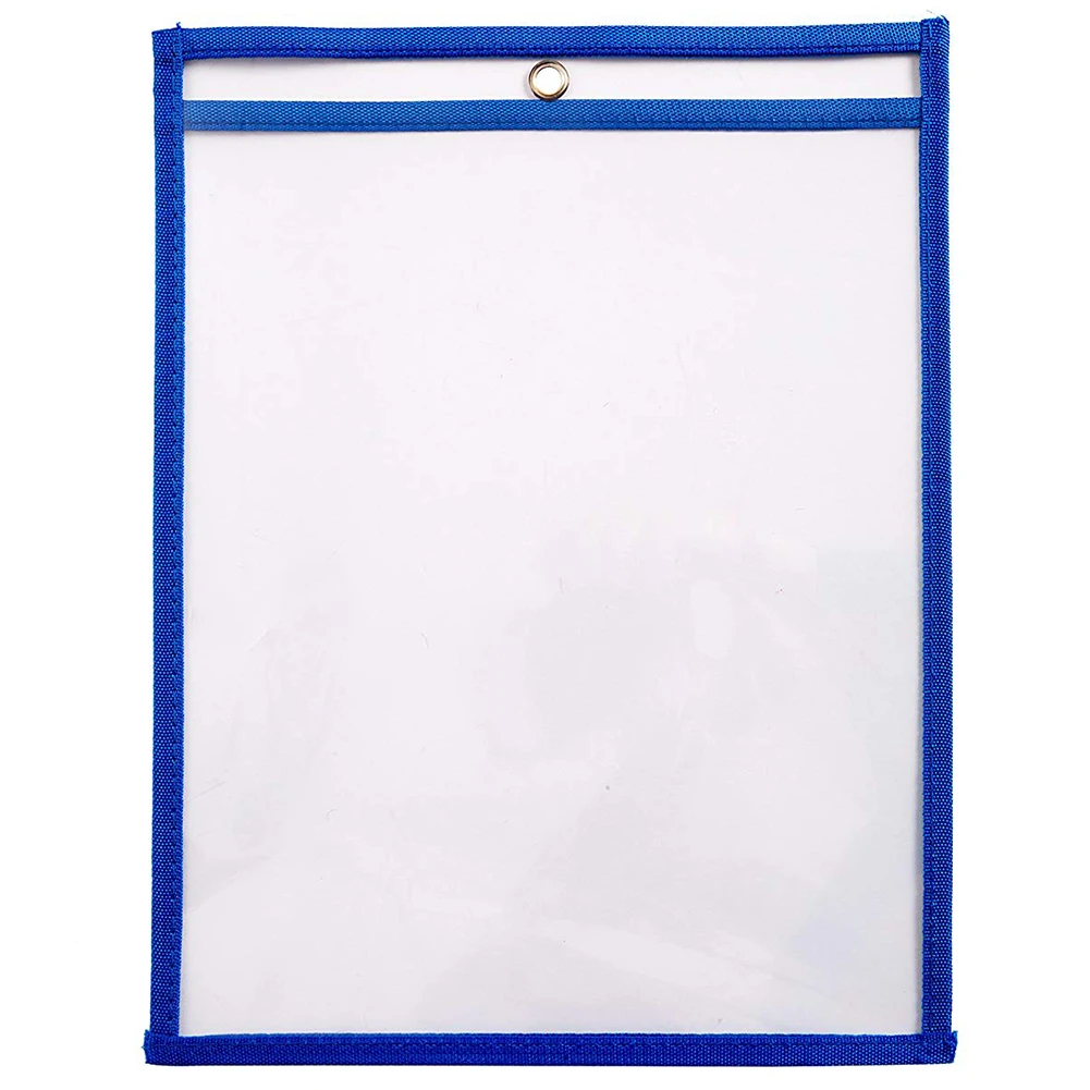  10 Dry Erase Pockets Oversize 9 x 12 Inch Pockets Perfect Classroom Organization Reusable Dry Erase - 32955778721