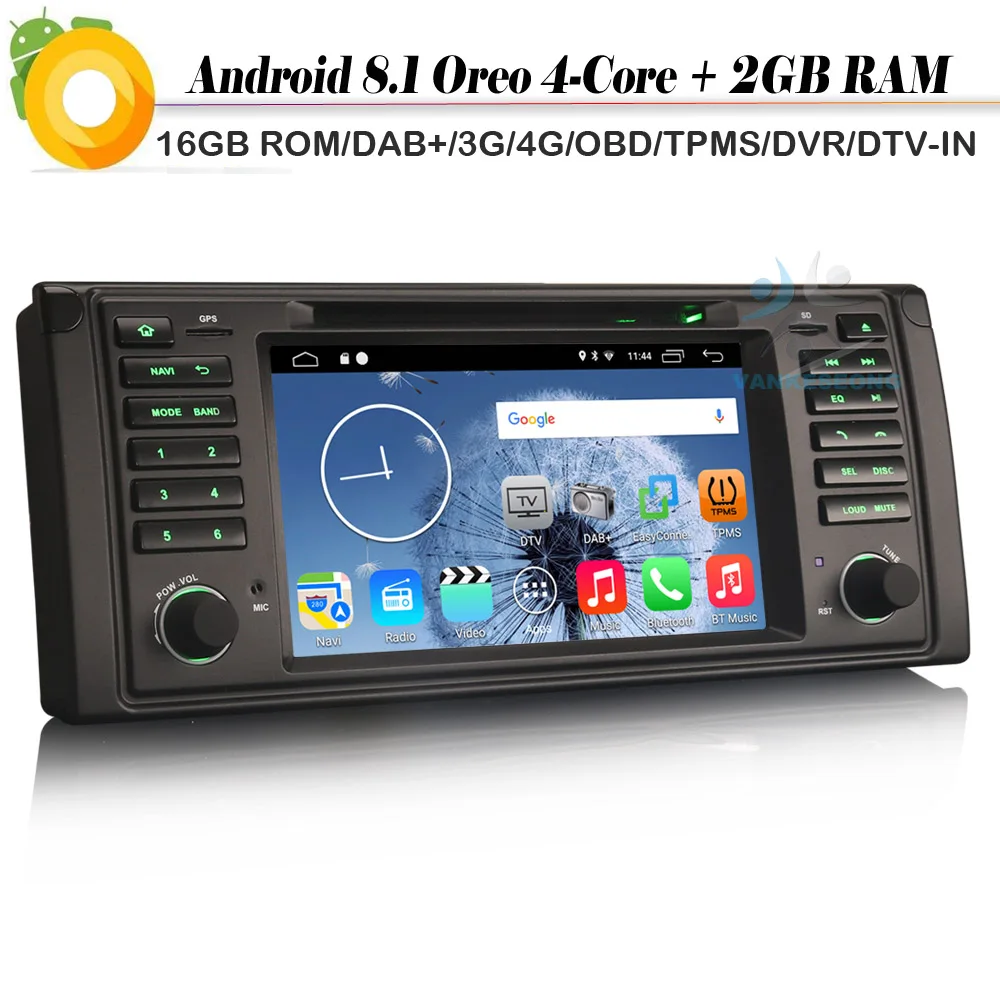 Четырехъядерный Android 8 1 Авторадио DAB + автомобильный стерео DVD РАДИО WiFi 4G OBD