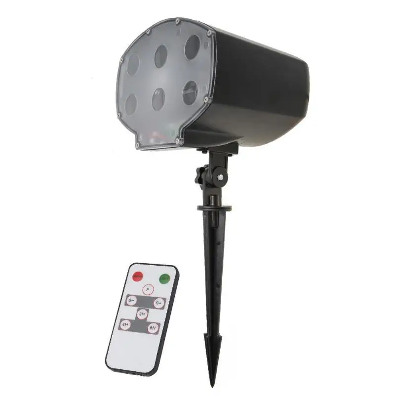 

Outdoor Garden Christmas 6LED Snowflake Projector Light Xmas Decor Lamp