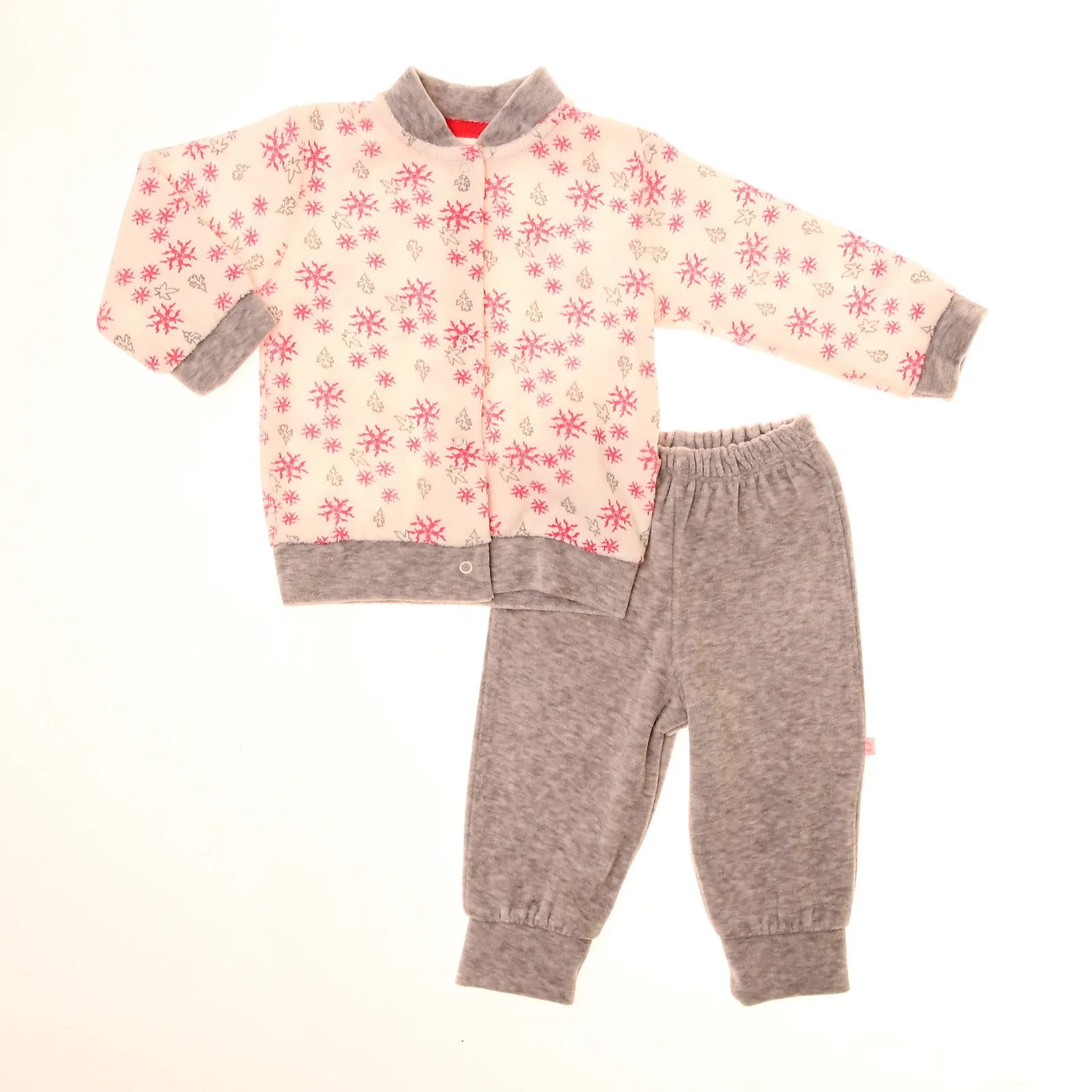 

ebebek Carmin Baby Velvet Pyjama Baby Girl Clothes Winter Set