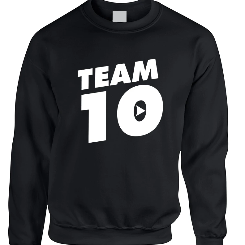 Толстовка для взрослых Team 10 Горячий крутой Топ | Мужская одежда