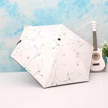 

New Style Vinyl Half of the kou dai san Flowers Mini All-Weather Umbrella Manufacturer Direct Supply Advertising Custom Umbrella