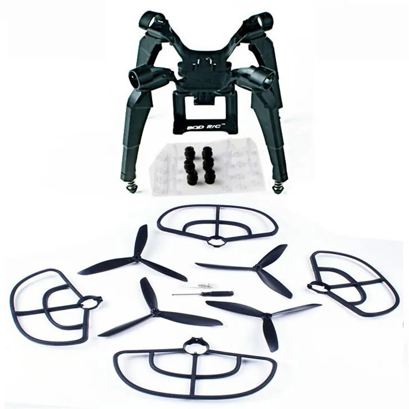 

Upgraded Spring Landing Gear Skid Camera Mount Bracket Blade Props Guard for MJX B2SE B2W Drone