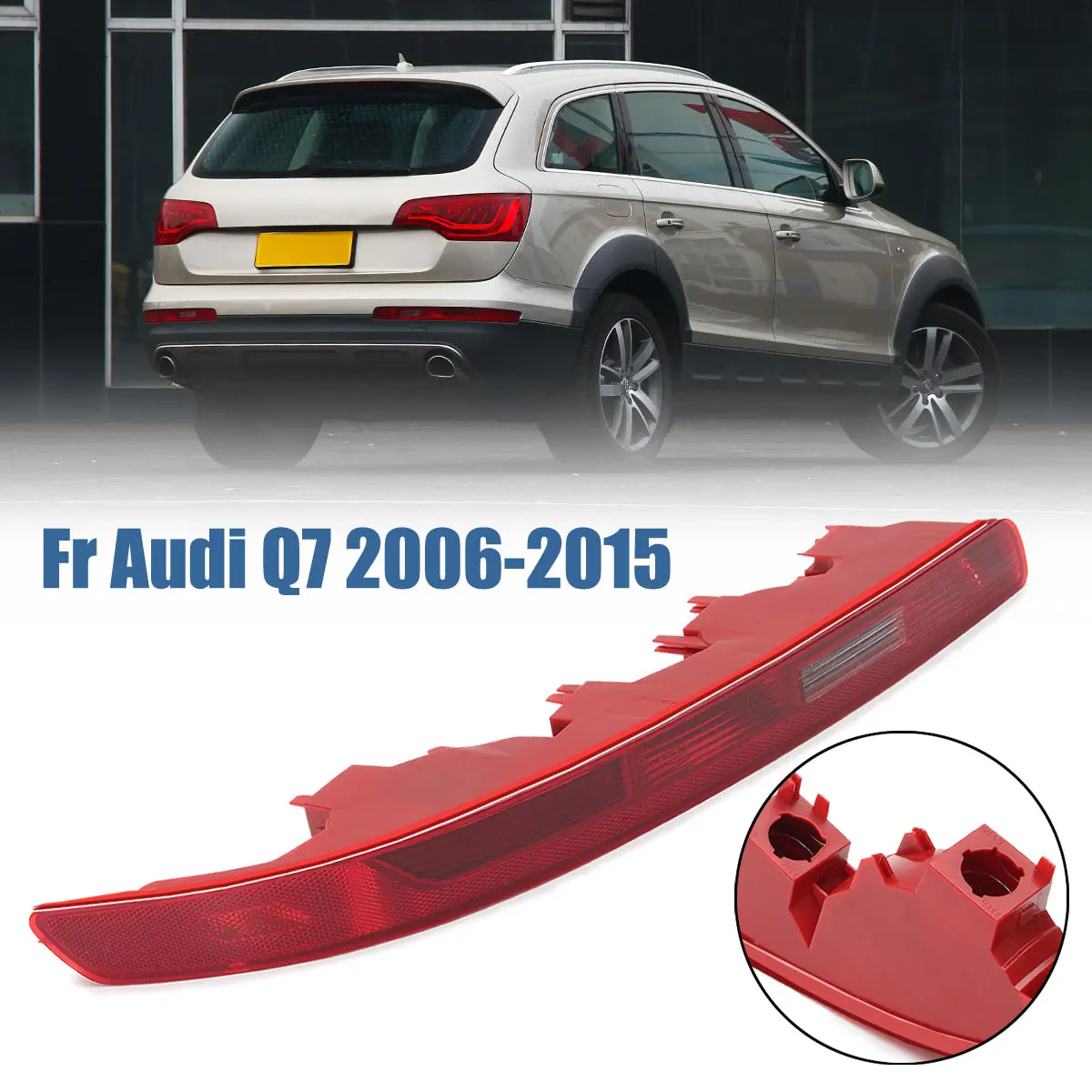 

4L0945095/4L0945095A Left Right Side Rear Bumper Light without Bulbs Lower Tail Lamp Cover for Audi Q7 2007-2012 2013 2014 2015