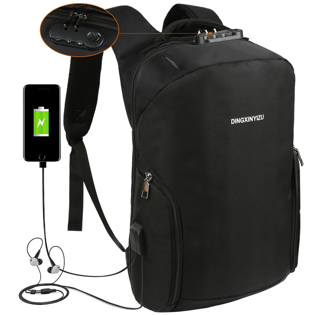 

Vbiger Men Women Laptop Backpack Anti Theft Shoulders Bag Large Capacity Business Casual Travel Bag Outdoor Daypack