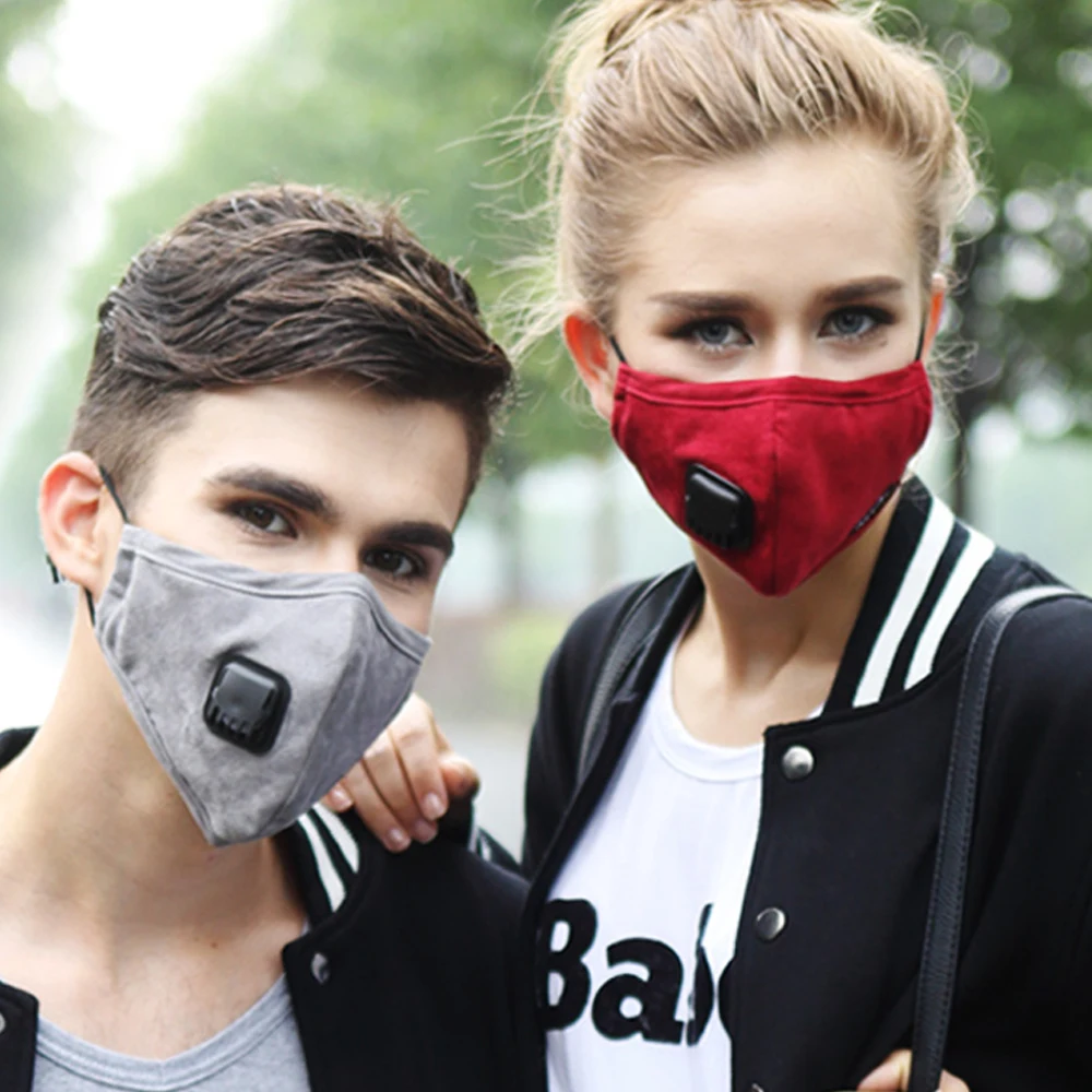 Против загрязнения РМ2, 5 Пылезащитная маска для лица и рта, воздушный фильтр, маски для рта, теплый респиратор со сменным фильтром для мужчин и женщин