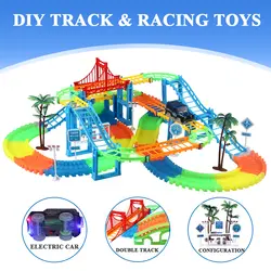3D головоломка Волшебный автомобиль трек игрушка литья под давлением пластмассовая коллекционная машинка DIY гоночный детский автомобиль