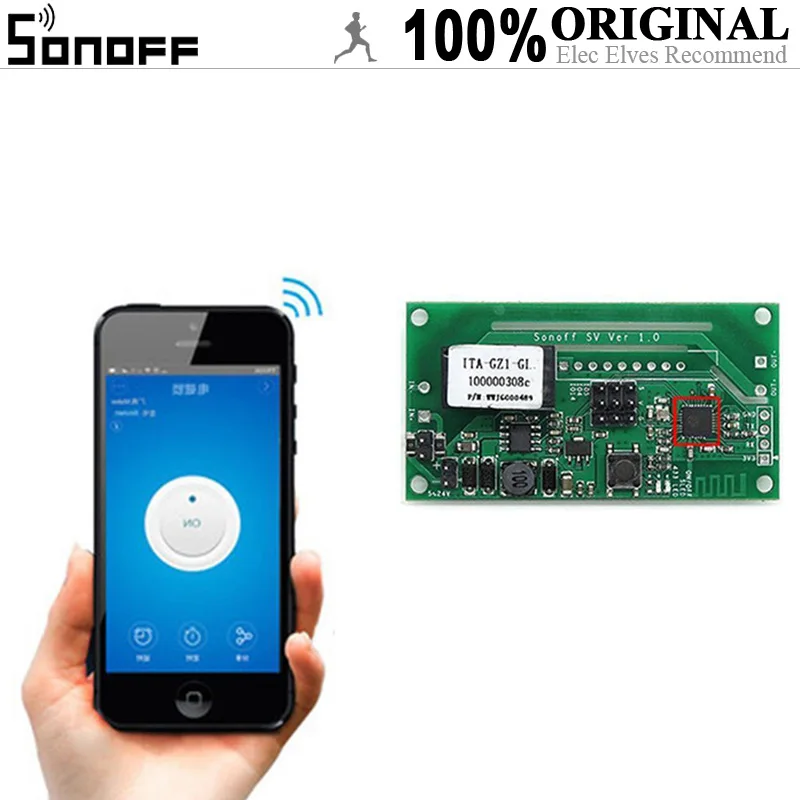 

SONOFF SV Safe Voltage WiFi Wireless Switch Smart Home Module Remote Control Tracking Real-Time Device Status On The APP