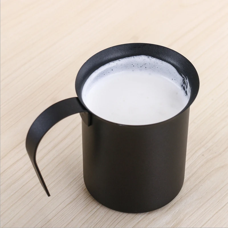 Молочный пенообразователь ручной насос сливочный из нержавеющей стали двойной сетки ручной Кофе Молоко пены кувшин для крема пенный насос пенообразователь чашки для