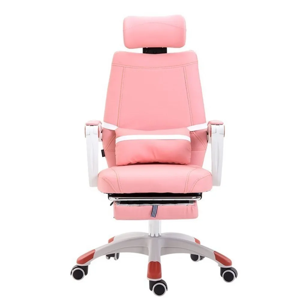 

European Computer Gaming Office Chair Swivel Household To Work In An Bring Handrail Dawdler Pink Colour Princess Student Cadeira