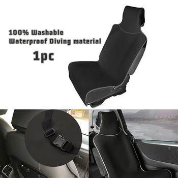 

1PC Universal Car Front Seat Cover All seasons Driver's Seat Protector Waterproof Diving material Fit Most Car