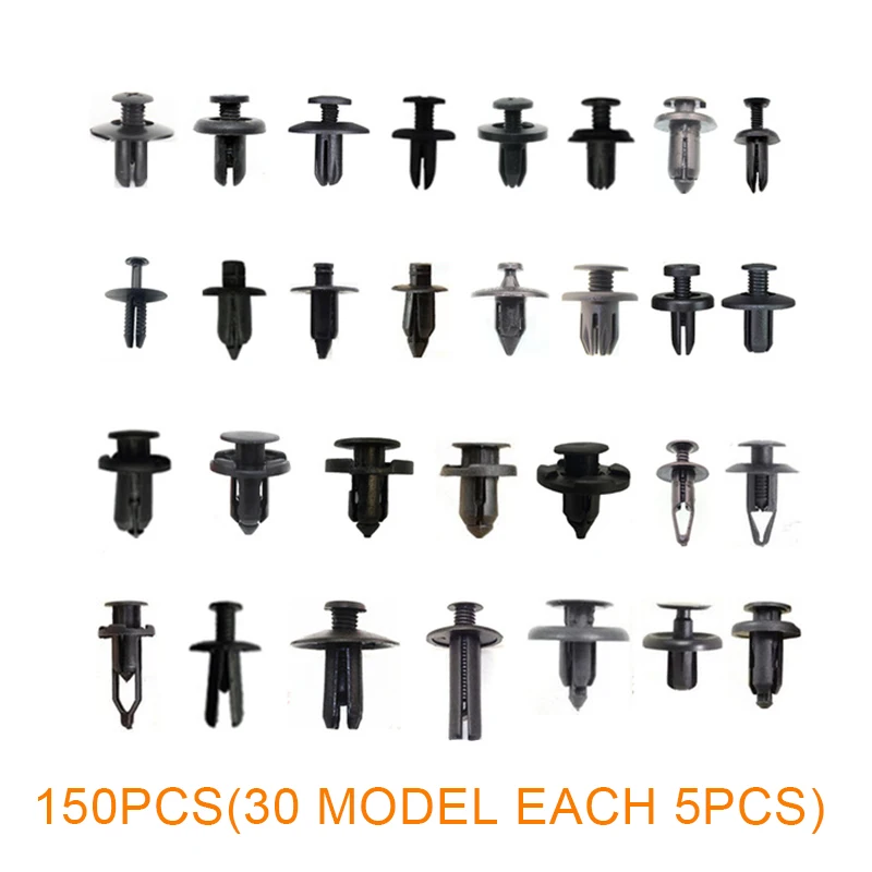 

150pcs Mixed Car Suv Plastic Rivets Fender Fastener Bumper Push Clips Kit Newest