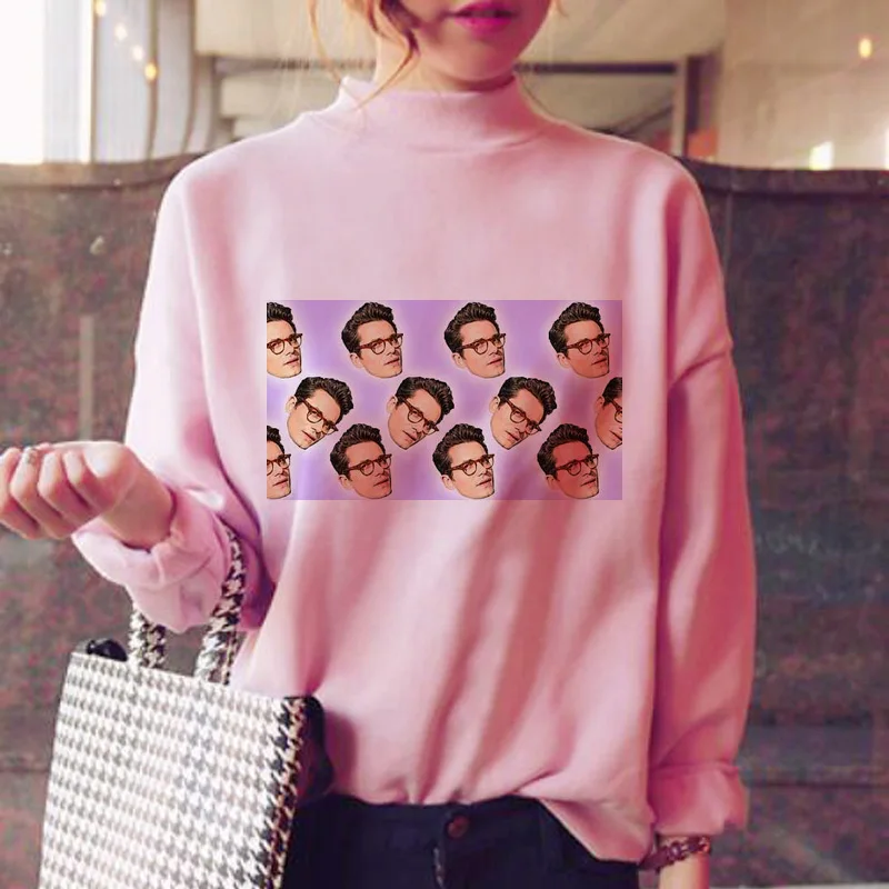 

john mayer hoodies women female ulzzang streetwear streetwear oversized winter korean style pink sweatshirt female