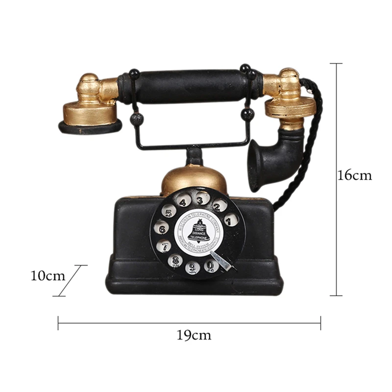 Промышленный Лофт ретро поворотный телефон образец прикладного искусства украшения магазин кафе стеллаж для гостиной украшение подставка для фотографий