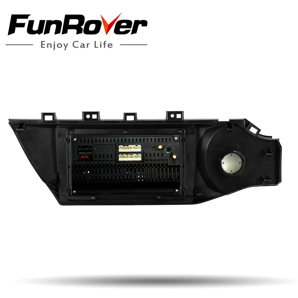 Sale FUNROVER android 9.0 2.5D+IPS car dvd multimedia player For Kia Rio 4 K2 2017 2018 radio gps navigation system navi autoradio BT 5