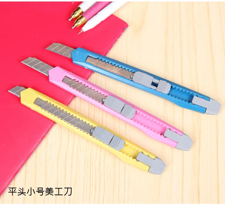 

Paper Student Office Stationery Art Box Snap Off Snap-off Blade Open Opener Parcel Handicraft Sharp Cutter Knife Package
