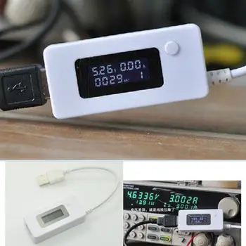 

LED USB Voltage Current Capacity Detector Power Battery Charger Tester Meter