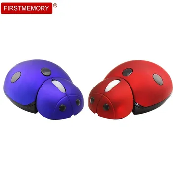 

Wireless Optical Mouse The Beetles Shaped Kids Mini Mause 3000dpi Cute Cartoon PC Mice With USB Receiver For Notebook Desktop