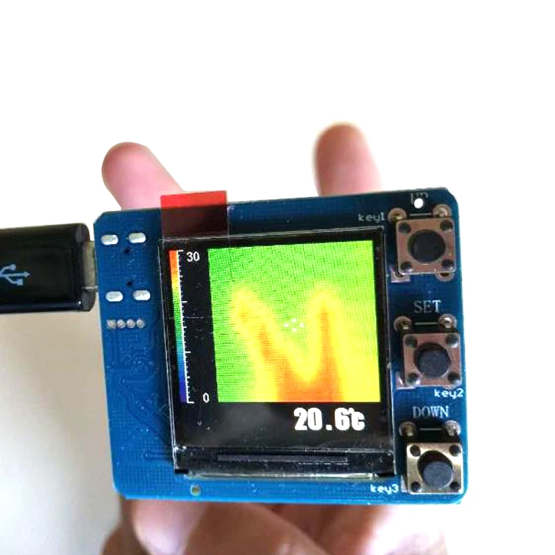  DYKB AMG8833 IR Infrared 8X8 Thermal Imaging Camera Array Temperature Sensor Module Kit Digital dis