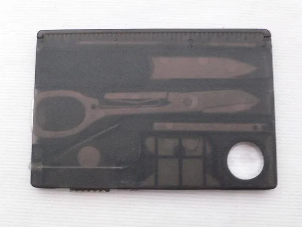 12 в 1 многофункциональная Кредитная карта инструмент нож Карманный Кошелек Визитная карточка нож ножницы светодиодный светильник