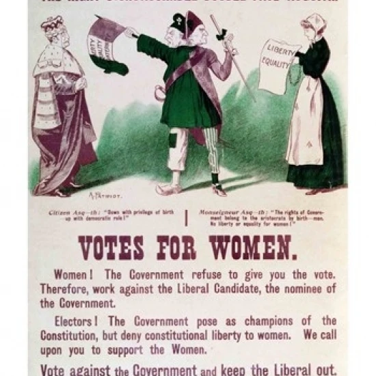 Women's Suffrage Poster The Right Dishonourable Double-Face Asquith Print (18 x 24) | Дом и сад