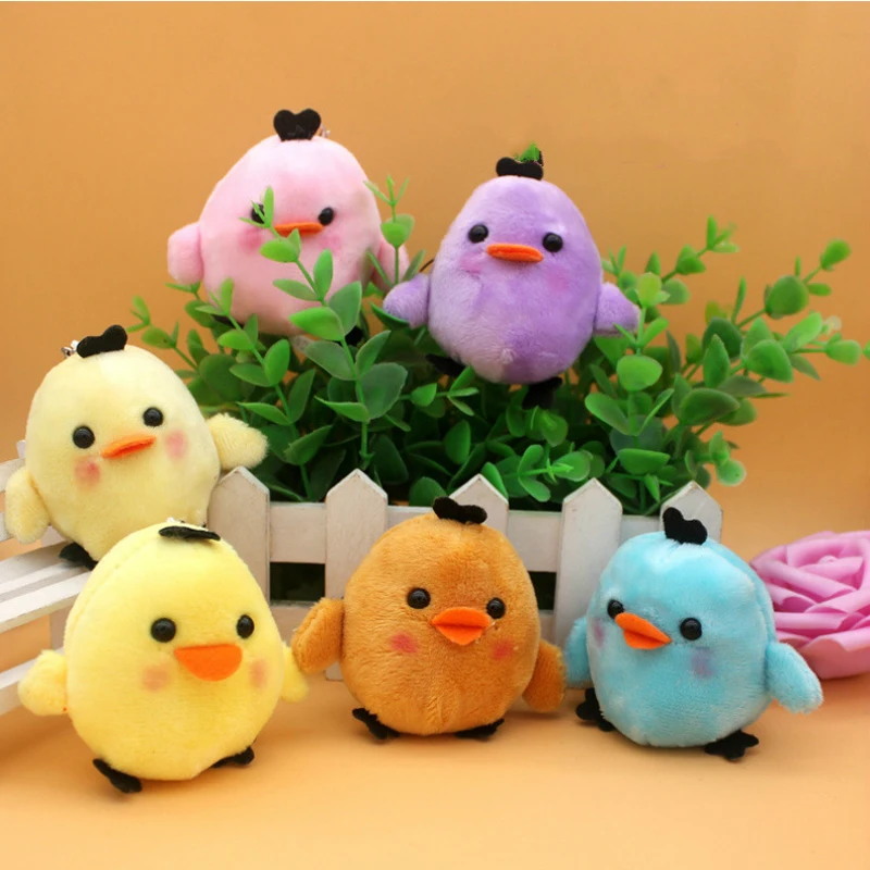 1pcs Colorful Stuffed Plush Chick Toys Baby Toys 0 12 Months Kawaii