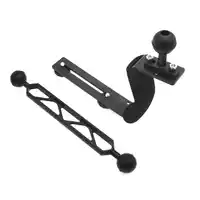 20.5cm/8inch Double Ball Arm for Gopro Strobe Video Light Camera Lighting System+Diving Single Hand-held Bracket