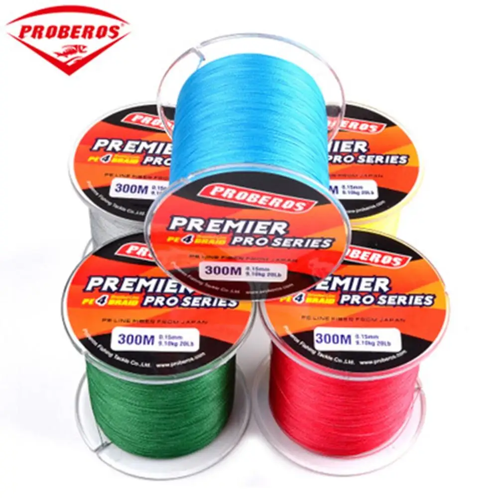 300M 6 100LB PE Fishing Line 5 Color High tech weaving technology River