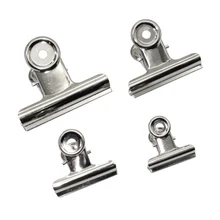 Зажим для бумаги офиса бумаги из нержавеющей стали белый металл клипы размеров офисные и школьные принадлежности канцелярские 22/31/38/50/63/75 мм