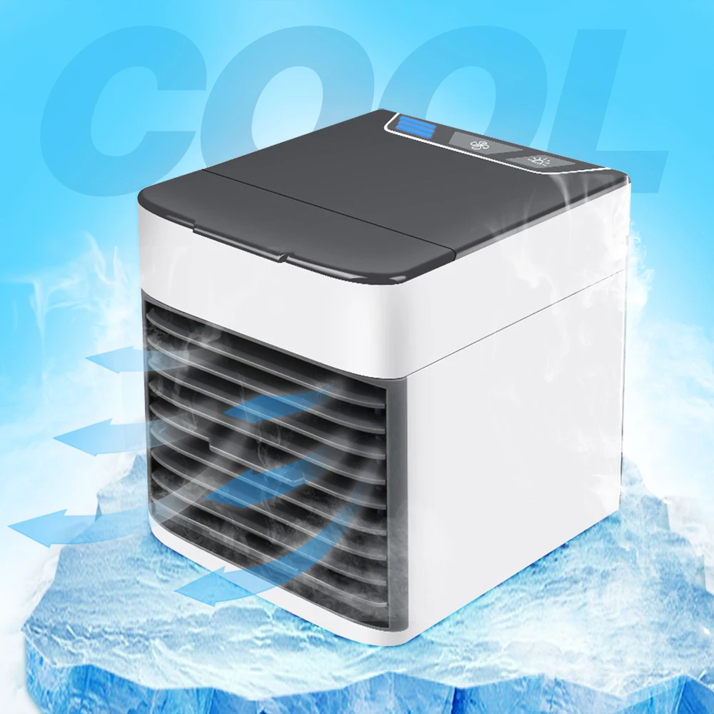 

Mini Portable Air Conditioner Humidifier Purifier 7 Colors Light Personal Arctic Air Cooler Air Cooling Fan For Home Office Room