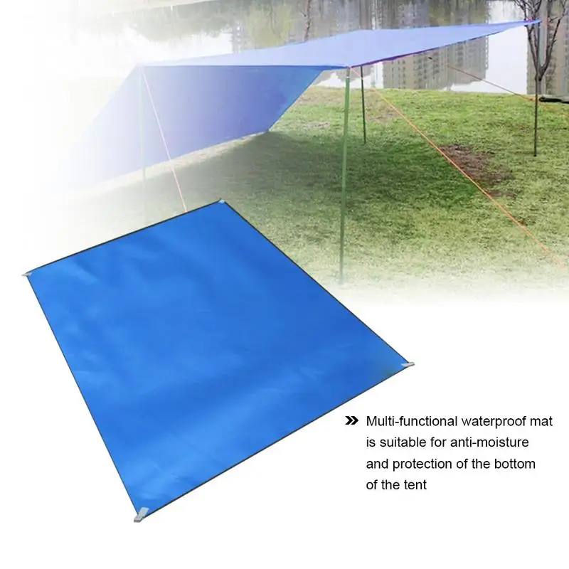 للماء التخييم حصيرة للطي بطانية شاطئ في الهواء الطلق المحمولة نزهة خيمة حصيرة الأرض مقعد فراش واقية من الشمس الظل المظلة المظلة