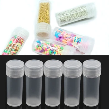 

Hot 5ml Mini Test Tube Vials Sample Bottle Pill Bottle Storage Containers Small Bottles Plastic Transparent Reusable 5pcs
