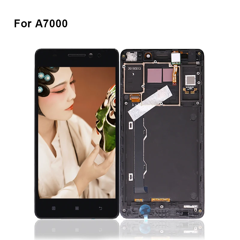 

NEW LCD For Lenovo A7000 LCD Display Touch Screen Digitier Assembly with frame For Lenovo A7000 Display Screen