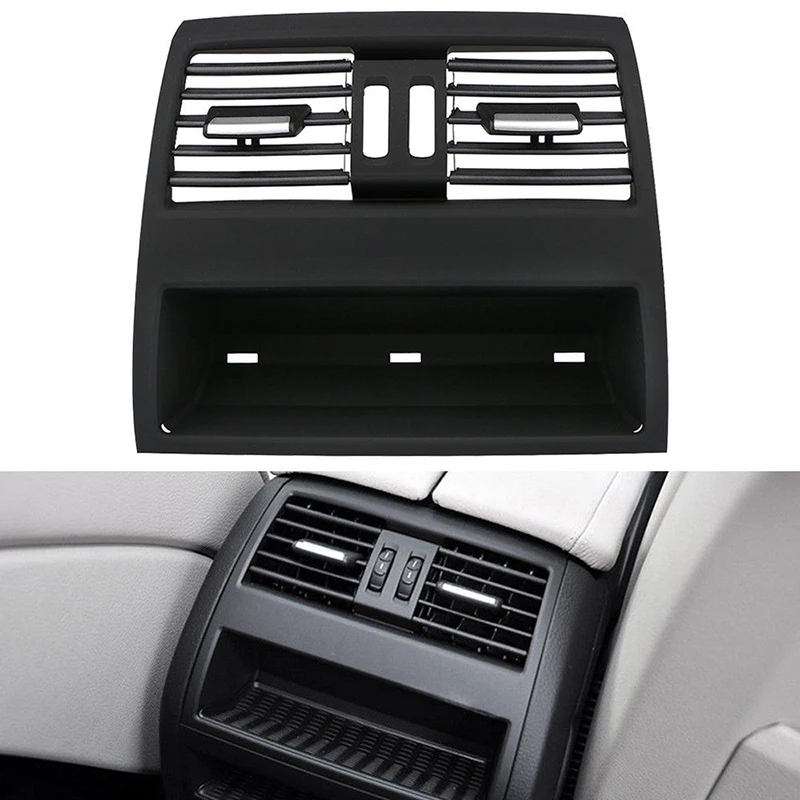 

Car Rear Central Console Fresh Air Outlet Grille Black Cover For BMW 5 F10 F11