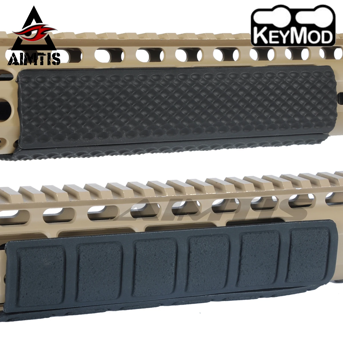 4 шт. чехол AIMTIS для тактических ключей мягкий резиновый рельсов Quad KeyMod панель 6 2