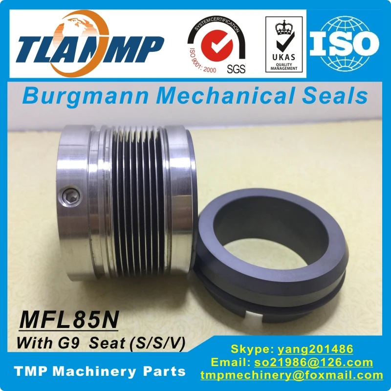 MFL85N-80 механические уплотнения burgmann(Материал: S/V) MFL85N/80-G9 высокотемпературный металлический сильфон уплотнения(размер вала: 80 мм