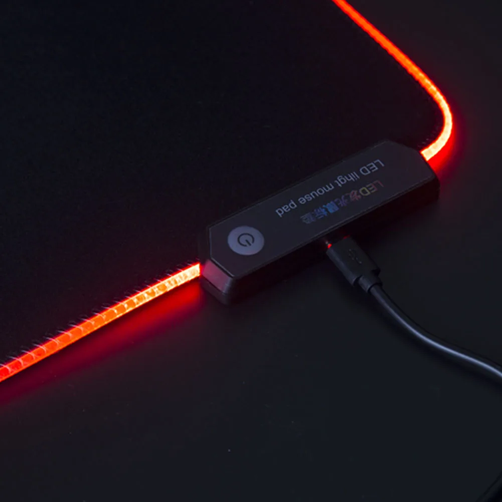 Большой светодиодный RGB коврик для мыши USB Проводное освещение игровой PC Gamer коврик для мыши Коврик для компьютера Overwatch Pubg Dota 2 borderland