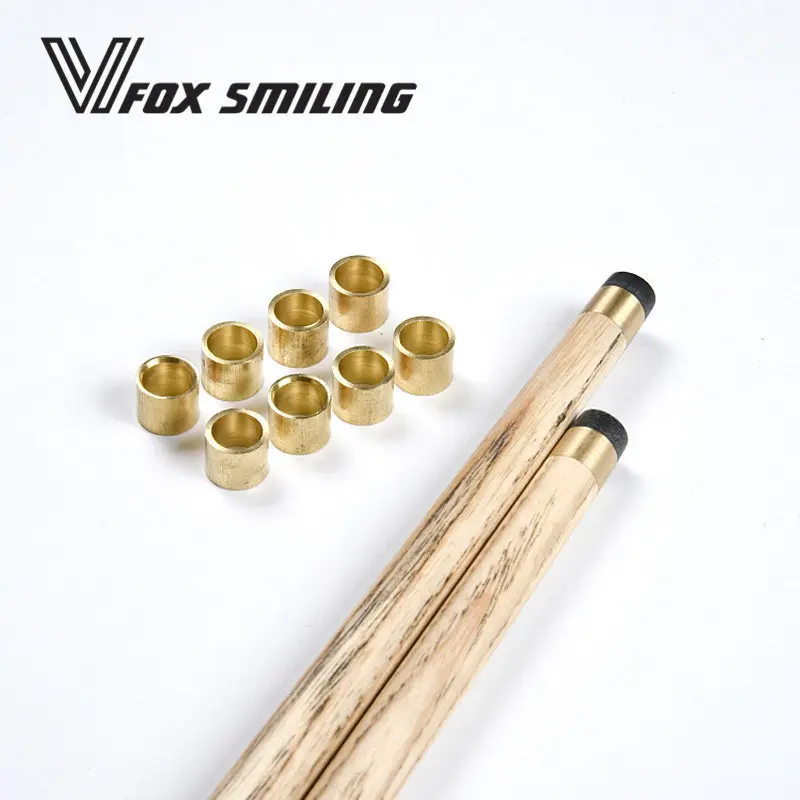 

Fox Smiling 5/10PCS 9mm/10mm Billiard Pool Cues Copper Head Copper Hoop Snooker Accessories
