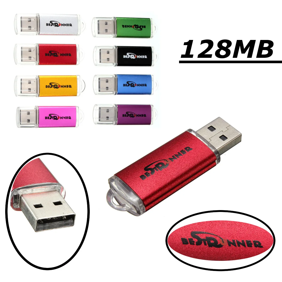 

128MB Colorful Choice USB 2.0 Flash Disk Memory Stick U Pen Drives Data Storage Thumb Gifts for PC Notebook