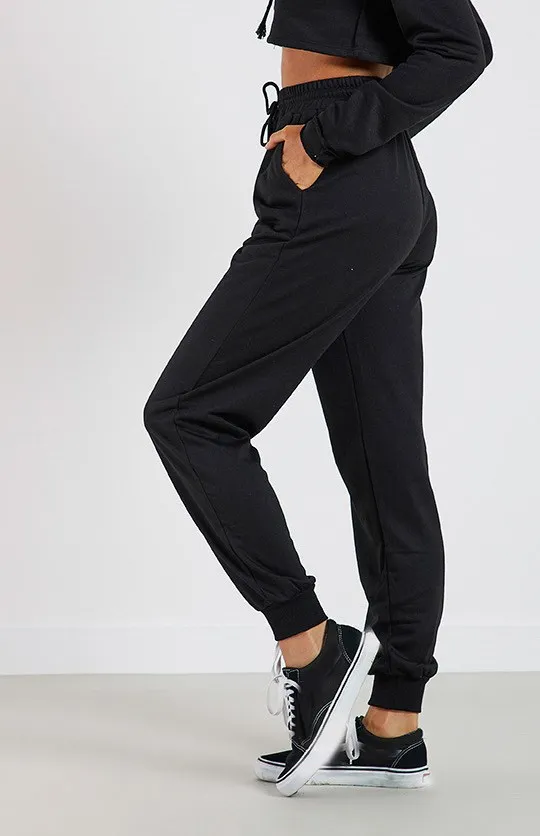 

Spring Autumn Female Harajuku Loose Joggers Trousers Solid Casual High Waist Harem Pants Elastic Waist Sweat Pants