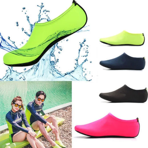 

Women Men Water Shoes Aqua Socks Diving Socks Wetsuit Non-slip Swim Beach Shoes C55K Sale