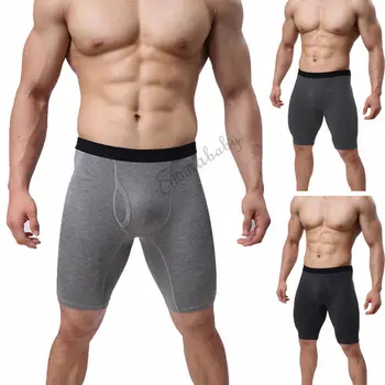 

Comfort Men's Sexy Cotton Underwear Mid-waist Boxer Men Underpants Size M-XXL