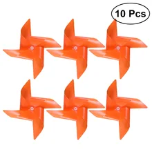 Ветряная мельница баннеры Пластиковые Висячие гирлянды украшения сада газон вечерние поставщик(10 ветряные мельницы с веревкой оранжевый