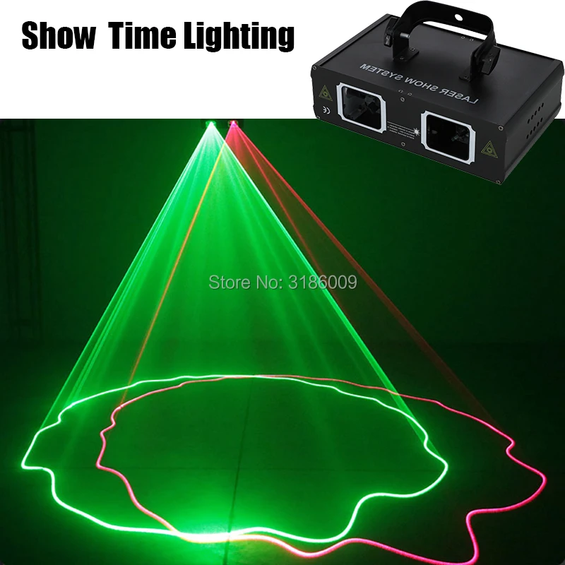 Полноцветный лазерный сканер RGB DMX 512 с отображением времени проектор со