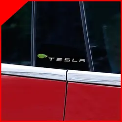 Небольшой Тюнинг Автомобиля Стикер для тела Alu Украшение Декор для Tesla модель S стикер для окна автомобиля Внешний Набор аксессуаров 2 шт