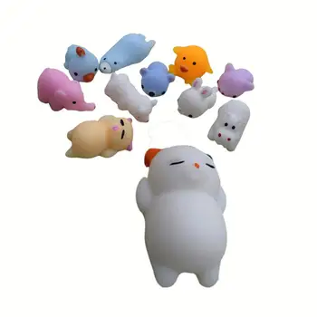 

Mini Change Color Squishy Cute Cat Antistress Ball Squeeze Mochi Rising Stress Relief Funny Gift Decompression Toy Dropship