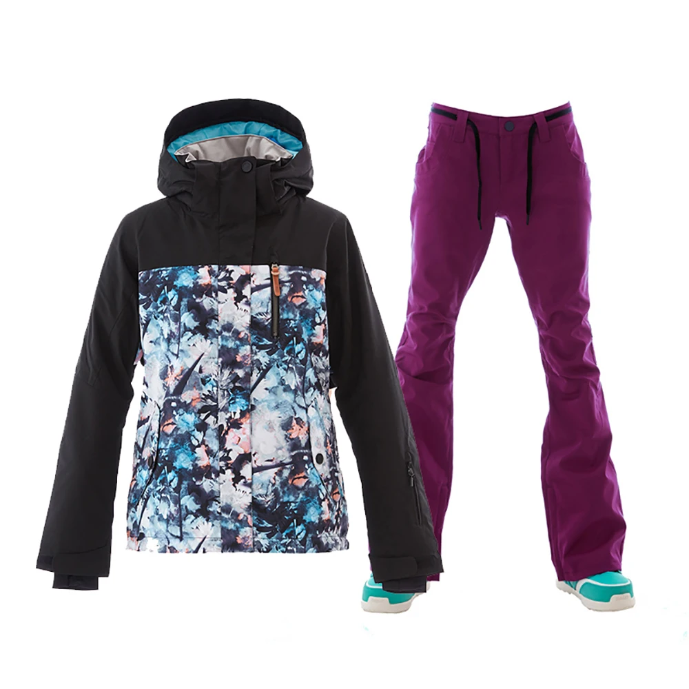 GSOU الثلوج ملابس رسمية الشتاء معطف للماء الرياضة سترة التزلج السراويل دعوى النساء 2018 التزلج في الهواء الطلق على الجليد تزلج رخيصة GSOU الثلوج ملابس رسمية الشتاء معطف للماء الرياضة سترة التزلج السراويل دعوى النساء 2018 التزلج في الهواء الطلق على الجليد تزلج رخيصة