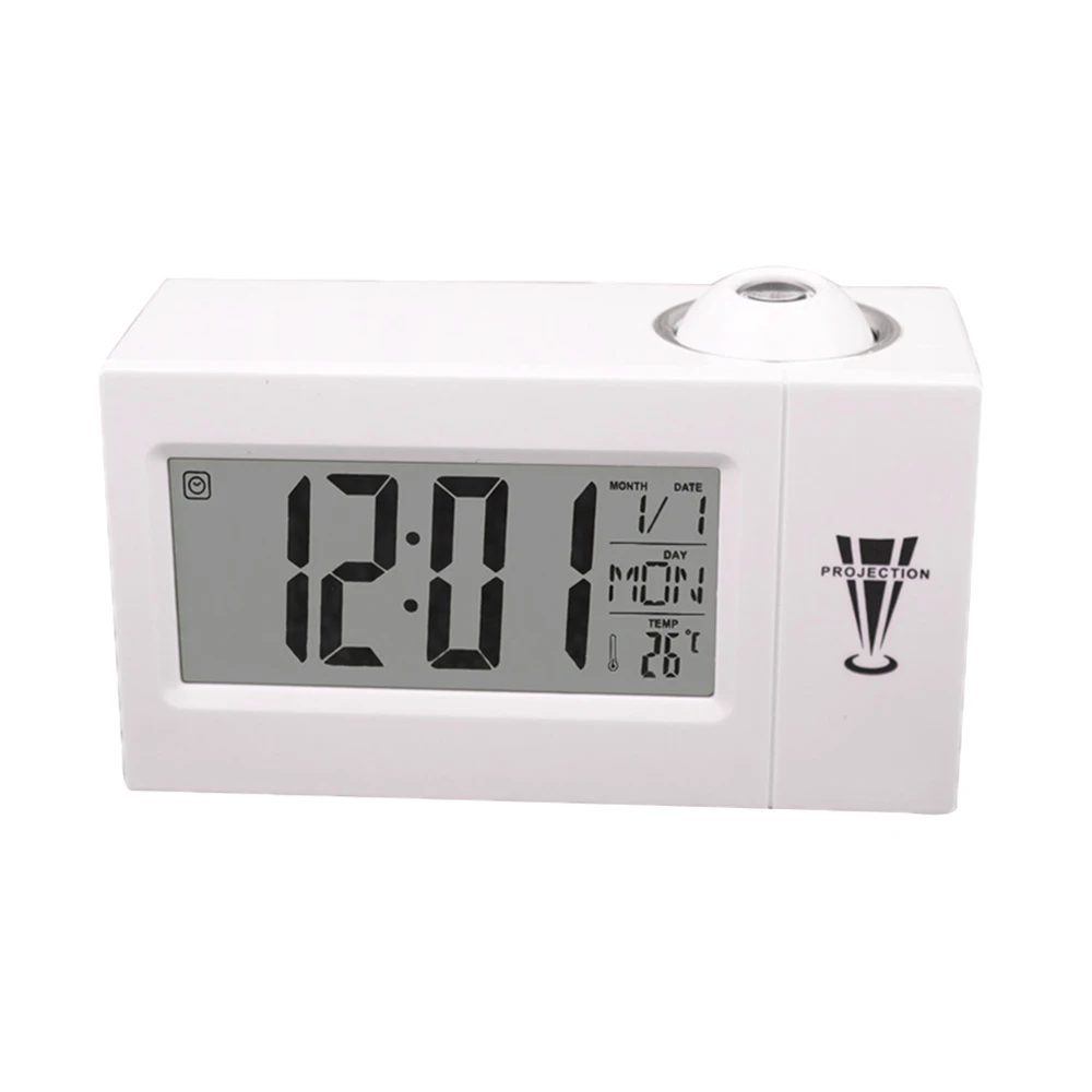 LED Digital Projection Alarm Clock Talking Nixie Electronic Desk Clock With Time Projection Bedside Wake Up Projector Watch kids