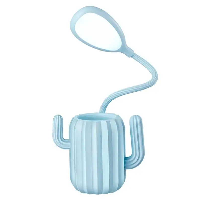 

Cactus Eye-protecting LED Touch Desk Lamp USB Rechargeable Table Lamp Bed Reading Book Night Light Pen Holder