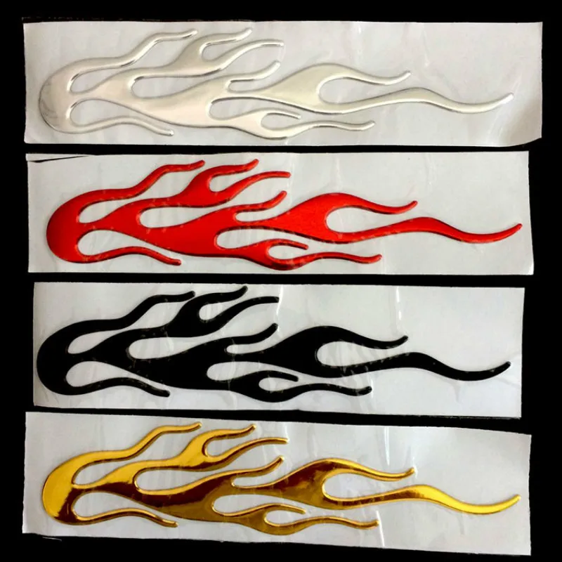 

PVC Soft 4 Colors Helpful Personalized Car Motorcycle 3D Flame Fire Reflective Sticker Vinyl Decal